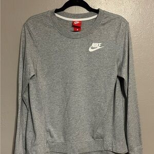 Small Nike Sweatshirt Crew Pull Over Hi Lo Women’s Gray